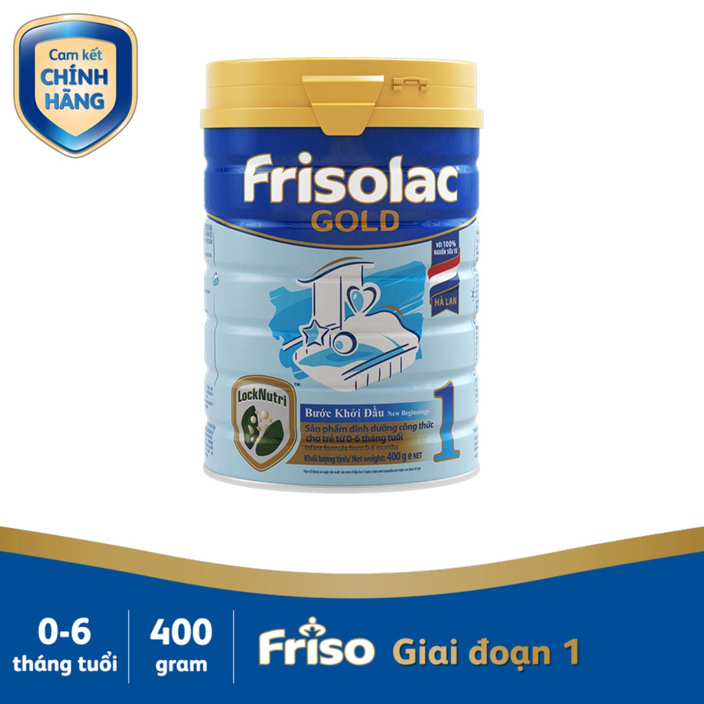 Sữa Friso Frisolac gold 1 400g [Date 2022]