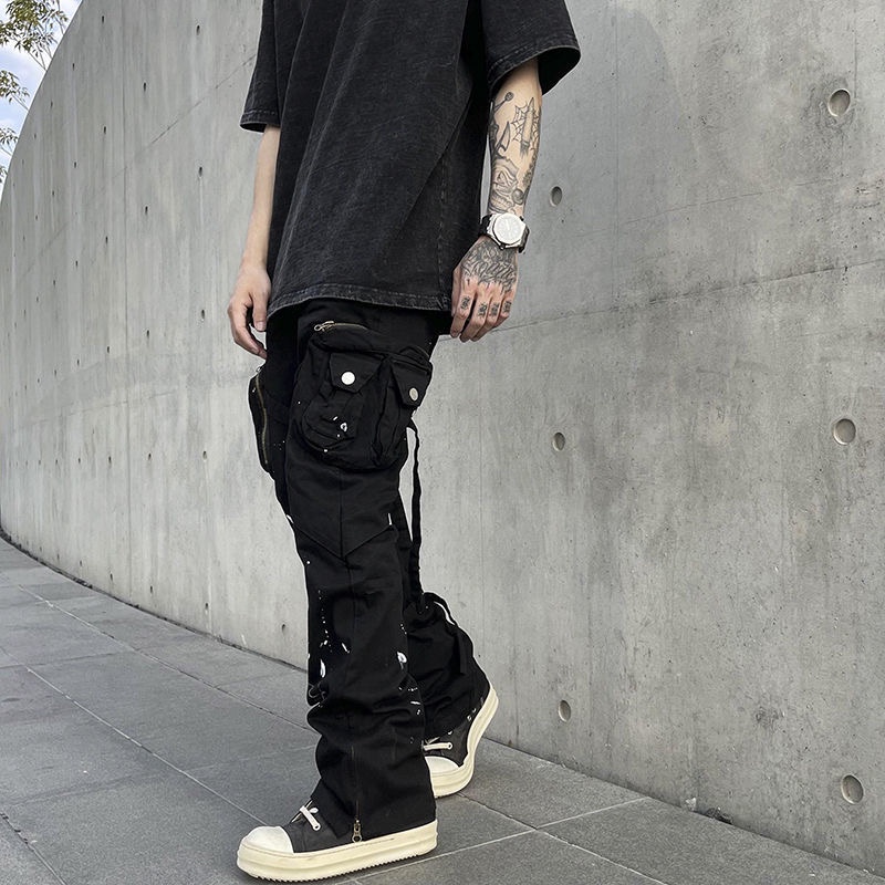 Quần CAMO túi hộp vảy sơn nhẹ phong cách đường phố hiphop