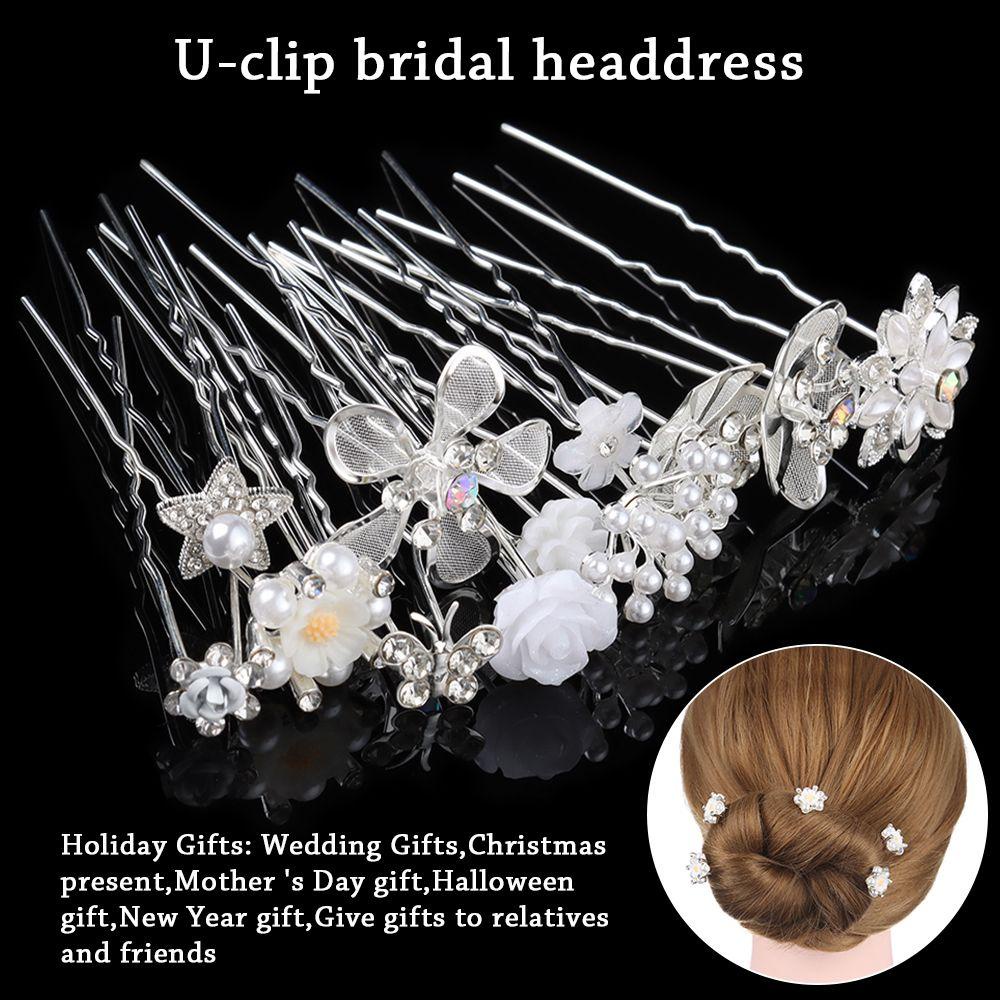 Trâm Cài Tóc Chữ U Hình Hoa Hồng