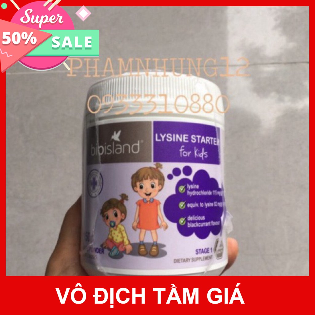 GIÁ VÔ DỊCH Bột Lysine Bio island Starter 150g. GIÁ VÔ DỊCH