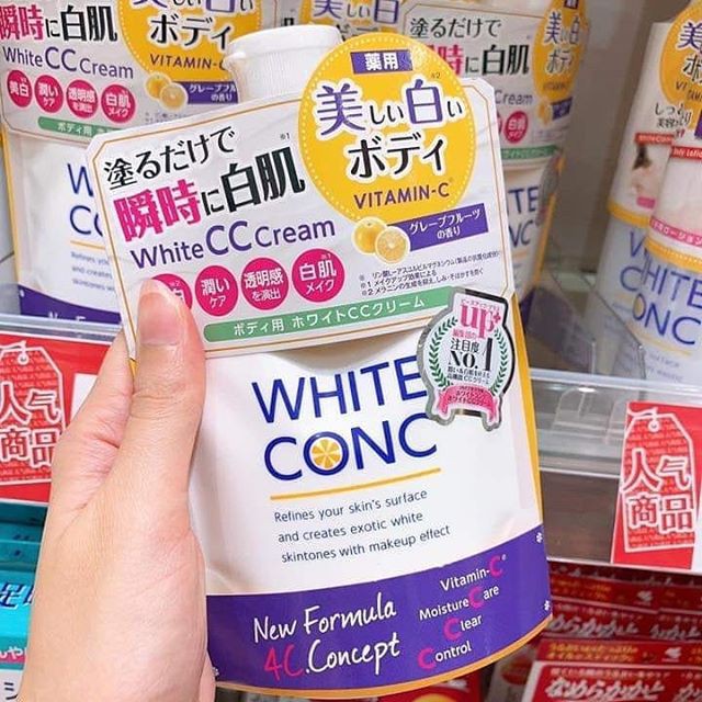 Kem Dưỡng Thể Trắng Da White Conc White CC Cream 200g