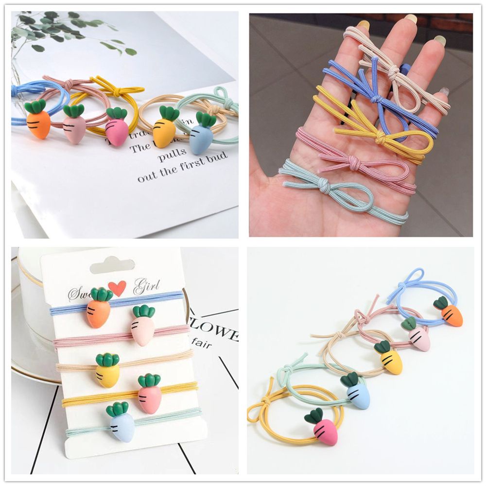 Dây Buộc Tóc Cao Su Co Giãn Nhiều Màu Sắc Phong Cách Hàn Quốc Cho Nữ