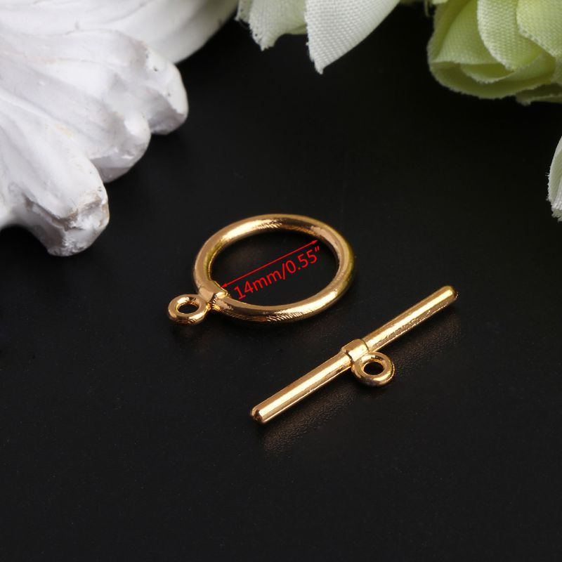 Bộ 10 Móc Khóa OT Bằng Thép Không Gỉ 14mm Dùng Làm Trang Sức DIY