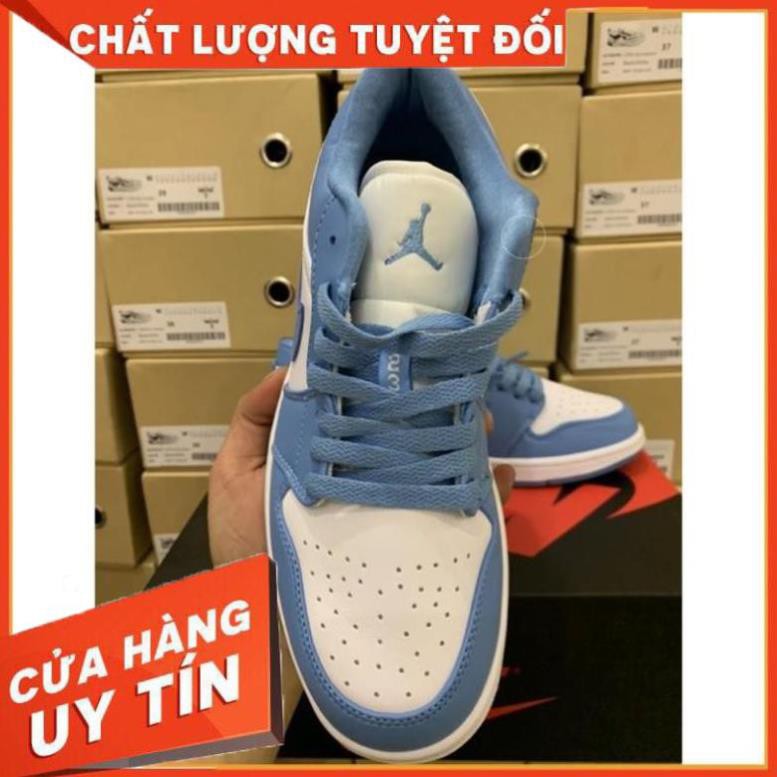 [FREESHIP-BẢO HÀNH 12 THÁNG] Giày Thể Thao AIR JORDAN 1 Low Cổ Thấp  Xanh Biển Cực Đẹp CỰC ĐẸP