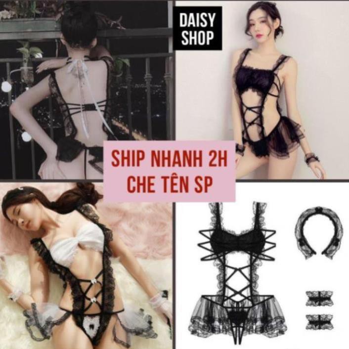 Váy Ngủ Cosplay Nàng Hầu Gái Maid Ren, Cô Dâu Sexy Gợi Cảm ྇ * * *