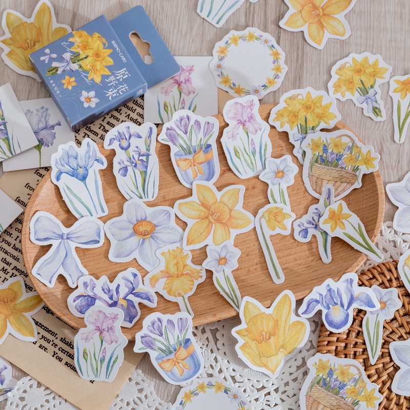 Hộp 46 hình dán chủ đề Boutique Series trang trí bullet journal