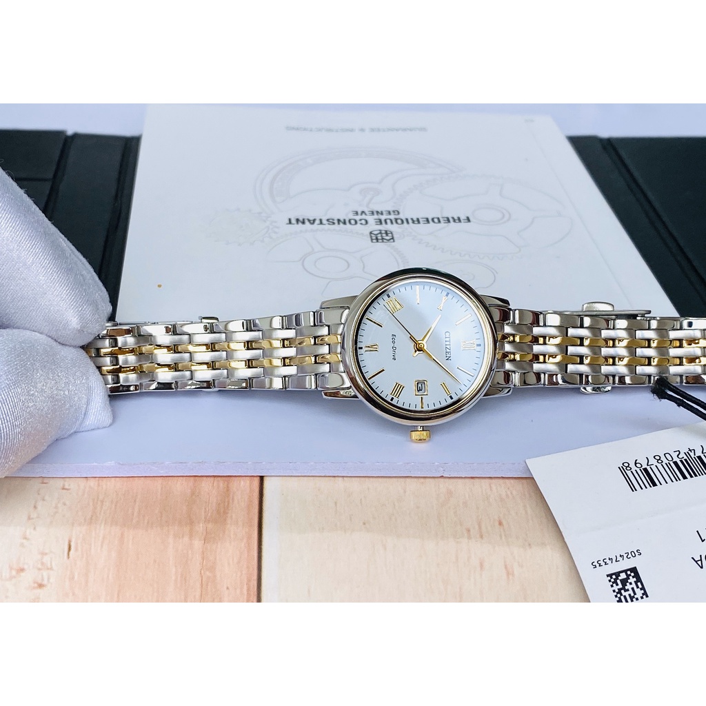 Đồng Hồ Nữ CITIZEN Eco-drive EW1584-59A Chính Hãng Tặng Dây Da Cao Cấp