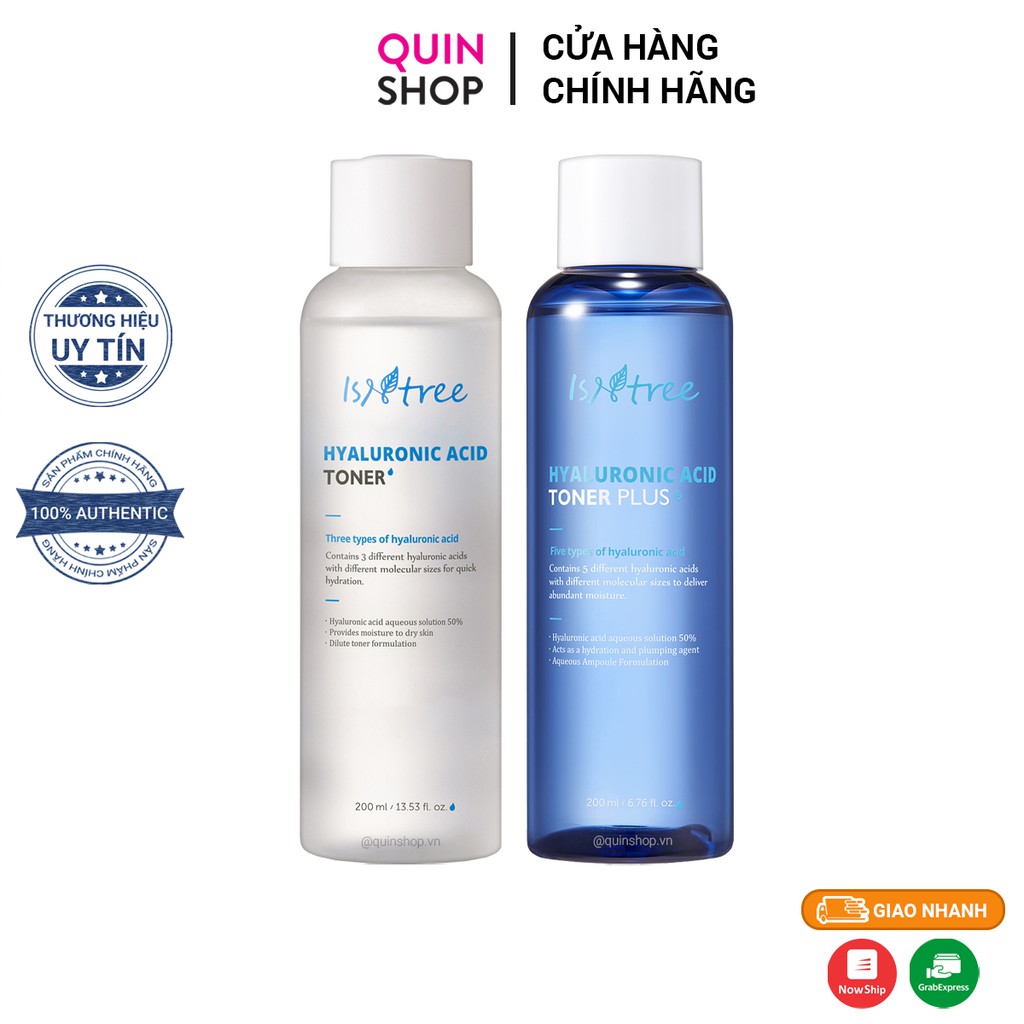 Nước Hoa Hồng Dưỡng Ẩm Isntree Hyaluronic Acid Toner