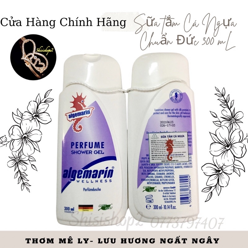 💐(Chính hãng 100% ) Sữa tắm CÁ NGỰA chuẩn Đức siêu thơm Algemarin 300mL-600mL