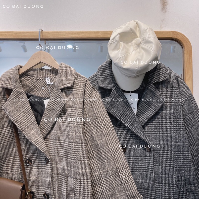 áo dạ kẻ dài mã 623