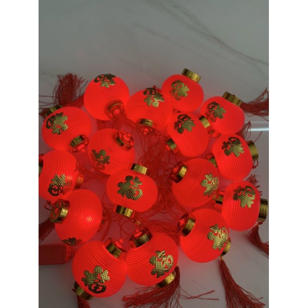 Dây đèn led trang trí lồng đèn chữ phúc &quot; Phú Quý phúc lộc An Khang&quot;