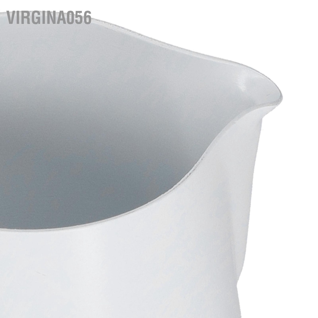 Virgina056 Cốc làm lạnh bằng thép không gỉ 350ml Miệng nhọn Tách cà phê cappuccino đậm đặc Latte Art Pitcher
