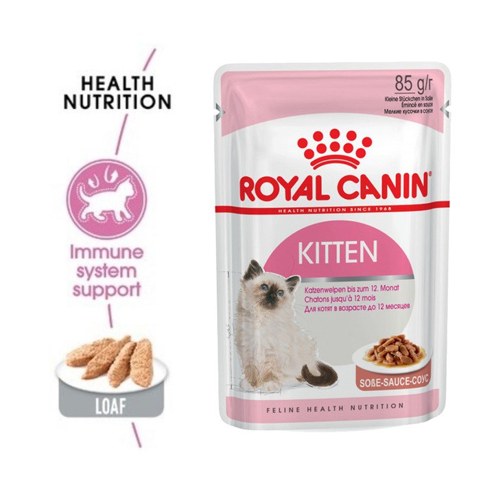 Thức ăn Pate cho mèo con tập ăn Royal Canin Kitten 36 gói 85g