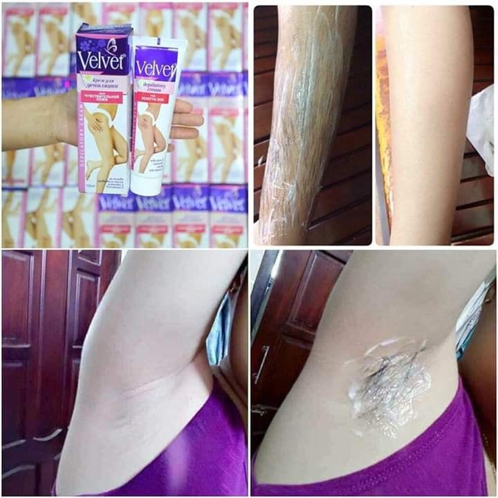 <THẬT 100%> Kem tẩy lông VELVET không đau rát, sử dụng tay, chân, nách, bụng | BigBuy360 - bigbuy360.vn