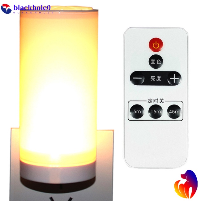 Đèn ngủ LED không dây 10 cấp độ 3 màu 220V điều khiển từ xa tiện dụng cho bé