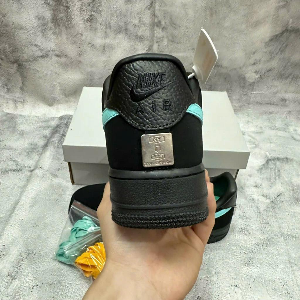 GIÀY thể thao AF1 LOW Tiffany black vệt xanh_Giày Snaker Af1 low đen hàng cao cấp