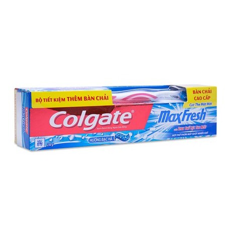 Kem đánh răng Colgate MaxFresh hương bạc hà 230g Tặng bàn chải cao cấp