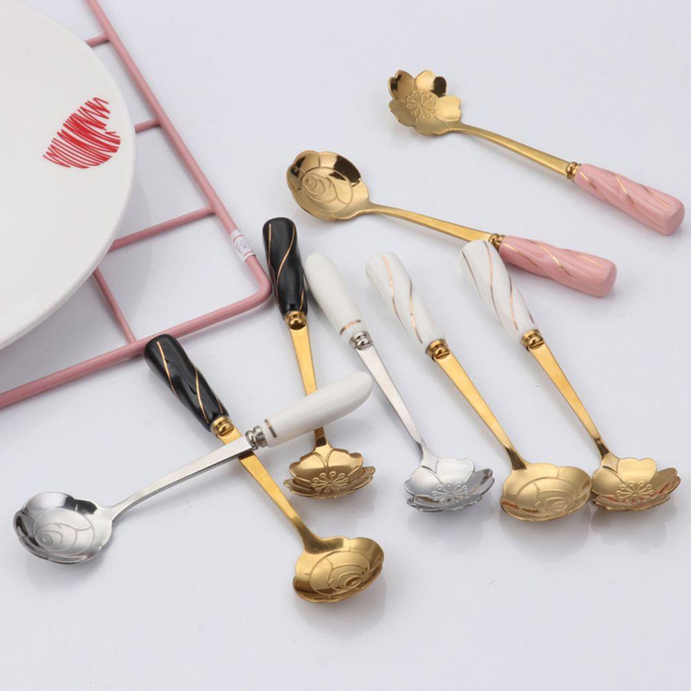 Btlimer Thìa Hoa Hồng Ngọt Ngào|Muỗng Khuấy Cà Phê Bằng Lụa Chất Lượng Cao