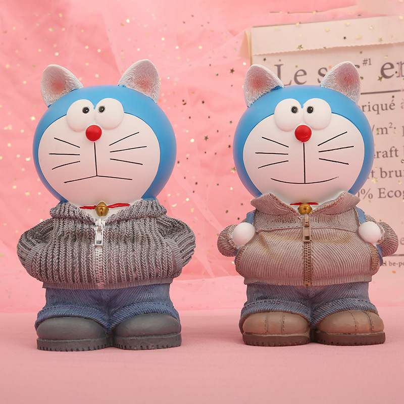 Ống Heo Tiết Kiệm Tiền Hình Mèo Máy Doraemon Đáng Yêu