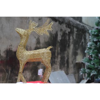 Nai đèn thắp sáng - cao 55cm, dài 35cm