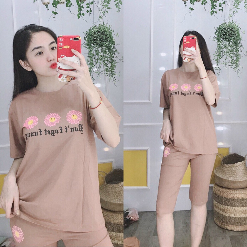 ❤️[KHAI TRƯƠNG BÁN GIÁ VỐN] Đồ bộ thun cotton mặc nhà, đồ bộ nữ đẹp chất liệu thun cotton co giãn 4 chiều