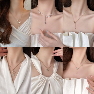 Vòng cổ đính đá nhân tạo mặt trăng/mặt trời/mặt trăng phong cách mới
