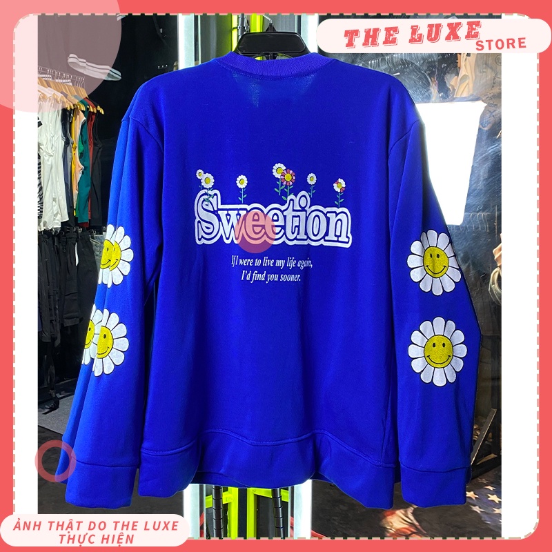 Áo khoác cardigan nữ họa tiết Hoa Hướng Dương, Áo khoác nỉ cardigan thu đông form rộng THE LUXE | BigBuy360 - bigbuy360.vn