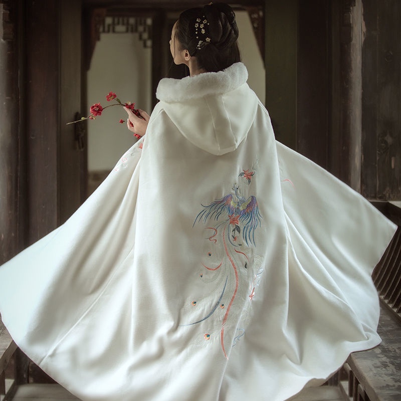 Áo Choàng Hán Phục Bằng Len Dày Dáng Dài Thời Trang Nam Nữ | BigBuy360 - bigbuy360.vn