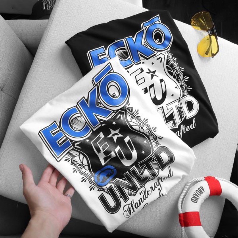 Áo thun nam ngắn tay cổ tròn in 3D ECKO chất siêu mềm mại