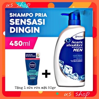(Tặng 1 Sữa Rửa Mặt) Dầu Gội Head&Shoulders Men 450ml