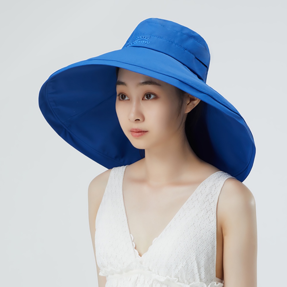OhSunny Mũ vành rộng  chống nắng tia uv có thể gấp gọn thời trang cho nữ