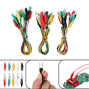 Set 10 dây cáp đầu kẹp cá sấu 50cm tiện lợi