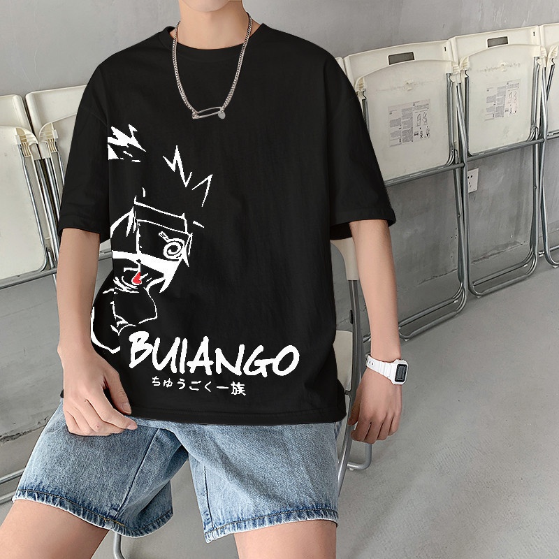 Áo Thun Tay Ngắn In Họa Tiết Hoạt Hình Phong Cách Hong Kong Thời Trang Mùa Hè Cho Nam