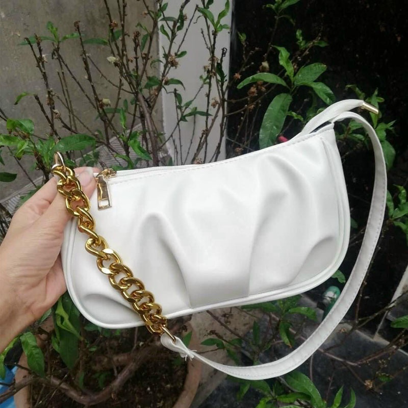 TÚI KẸP NÁCH DA MỀM SIÊU HOT - TÚI KẸP NÁCH CHẾP LY PHONG CÁCH HÀN QUỐC TRƠN