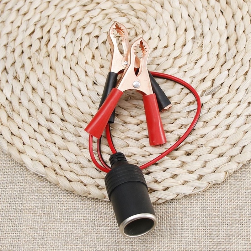 Tẩu cái 12V kẹp acquy bằng đồng, dài 1.4m