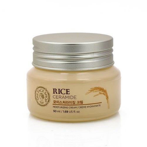 Kem Dưỡng Da, Kem Dưỡng Ẩm Sáng Da Chiết Xuất Từ Gạo The Face Shop Rice & Ceramide Moisture Cream 50ml An Nhiên Cosmetic