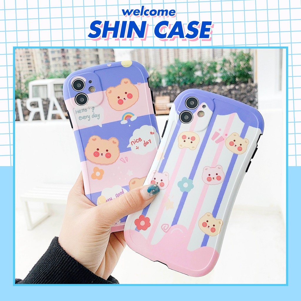 Ốp lưng iphone Gấu nhỏ IMD viền cong dày dặn 5/5s/6/6plus/6s/6splus/7/7plus/8/8plus/x/xr/xs/11/12/pro/max/plus/promax | BigBuy360 - bigbuy360.vn