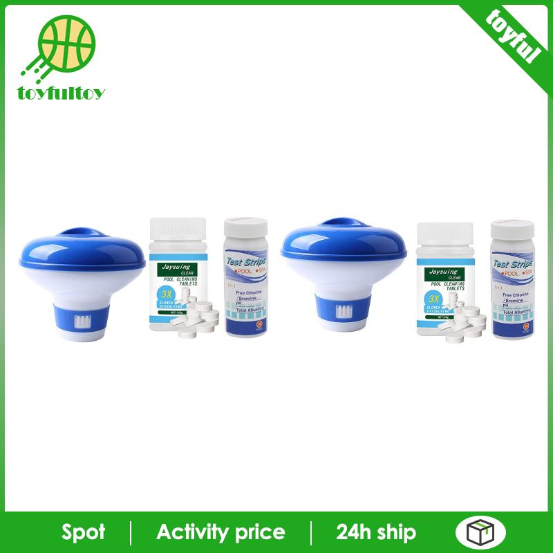 Set 3 Hộp Clo Nổi 100g Chuyên Dụng Cho Bể bơi