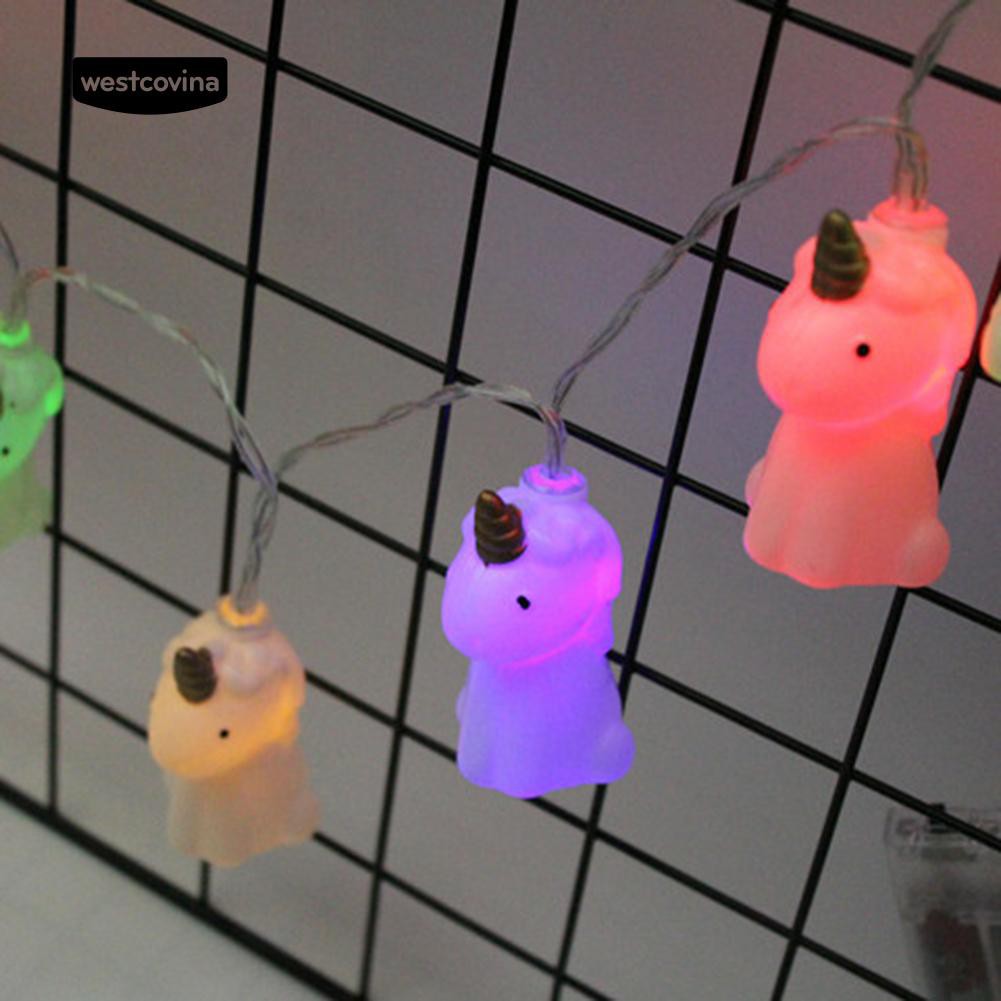 Dây Đèn Led Trang Trí Tiệc Hình Ngựa Một Sừng Dễ Thương