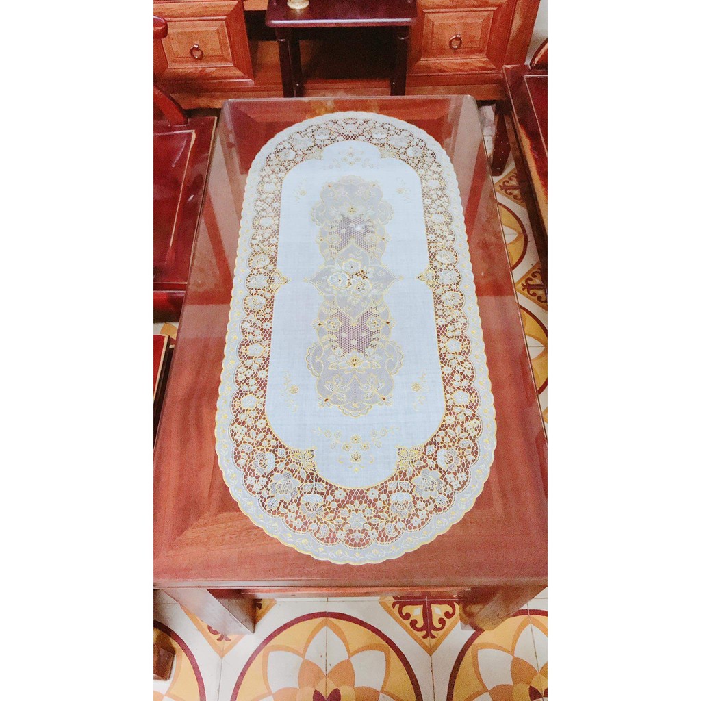 [SIÊU RẺ] Khăn trải bàn Ren Hoa Nhật 40x92cm - HÀNG ĐẸP