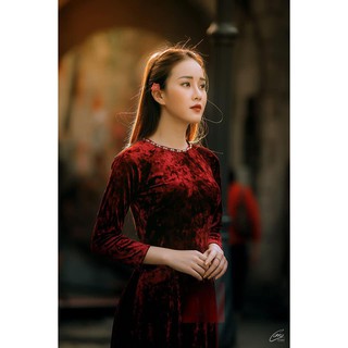 Vải áo dài nhung watt