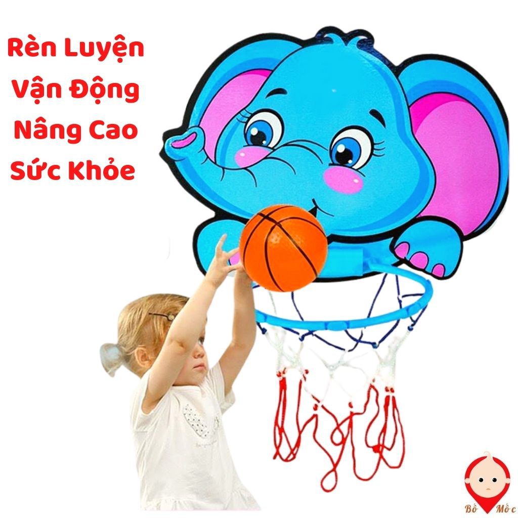 Đồ Chơi Bảng Ném Bóng Rổ - Bộ Bóng Rổ Dán Tường Mini Cho Bé Vui Chơi Giải Trí,Thỏa Sức Sáng Tạo - Shop Bố Mốc