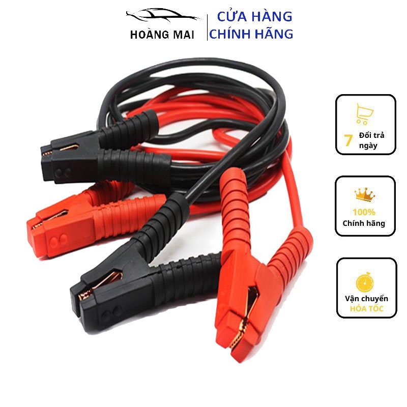 Bộ dây câu bình ắc qui 2000A⚡️DẪN ĐIỆN TỐT⚡️ lõi đồng lớn,dẫn điện tốt ,kích điện xe cực nhanh.