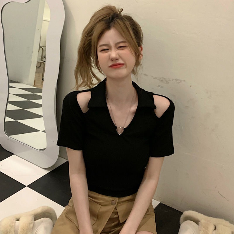 Áo thun COZOKC tay ngắn dáng ôm thời trang
