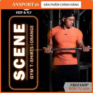 [XẢ KHO]  áo thun thể thao GYM BODY SCENE nam, thun co giãn 4 chiều cao cấp, siêu thấm hút mồ hôi  Ansport36