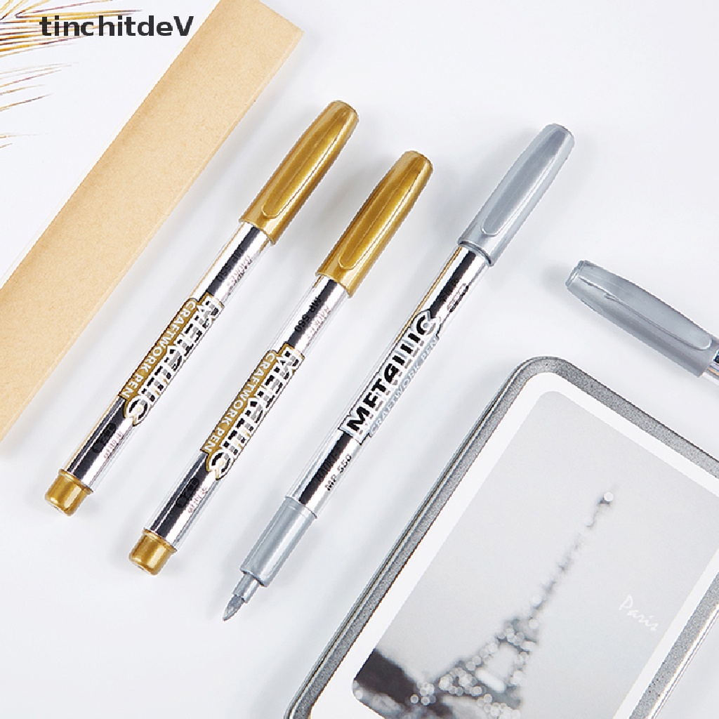 1 Bút Đánh Dấu Vĩnh Viễn Bằng Kim Loại Chống Nước DIY