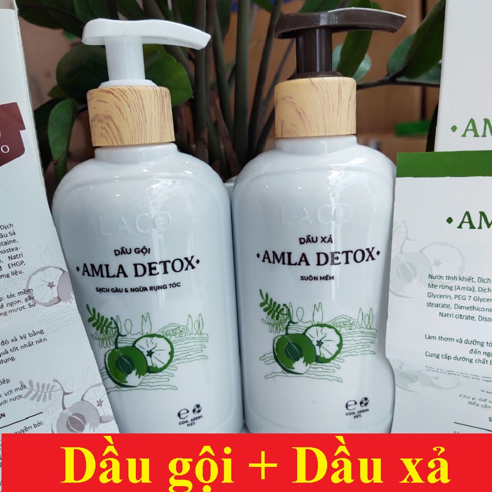 Dầu xả Amla Detox LACO 300ml chính hãng