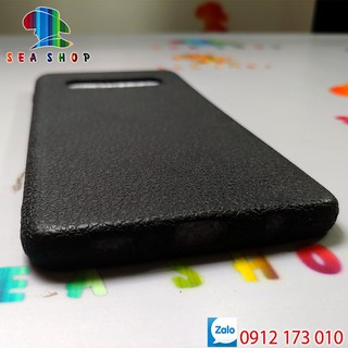 Ốp lưng Samsung Galaxy S10 SM-G970 nhựa dẻo vân da / Ốp lưng  vân da chống trơn Samsung S10
