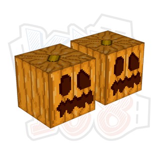 Mô hình giấy Minecraft CARVEL PUMPKIN block