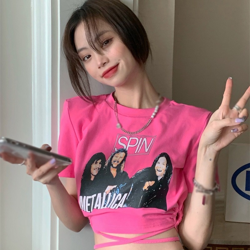 Áo Thun Nữ Ngắn Tay Hở Vai Thời Trang Hàn Quốc